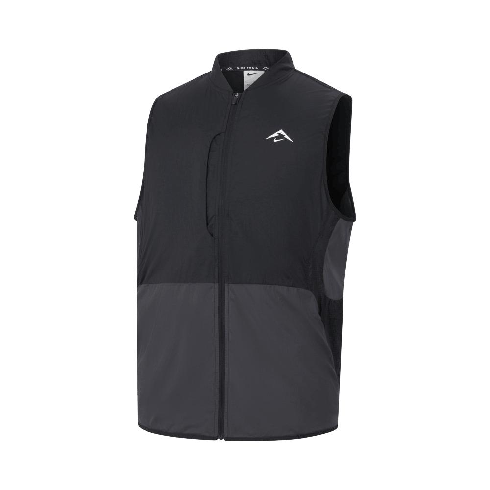 Nike Trail Aireez Lightweight Woven Comfortable Zip Vest Men Vests Black Coal-Black Summit-White FN4005-010