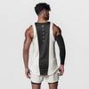 Men's Summer Elastic Fitness Vest - Stylish Printed Sleeveless T-Shirt