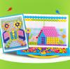 Children Puzzle Kids Peg Board 295 Pegs Early Educational Toys Creative Mosaic B