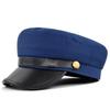 Flat Cap Vintage Navy Cap Flat Top Hat Octagonal Hat Flat Peaked Caps Warm Newsboy Hat Autumn Winter Hat Women Men