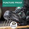 Construction Man Work Safety Boots Anti-stab Anti-smash Steel Toe Men Safety Shoes Rubber Work Shoes Male Ankle Boots Protective