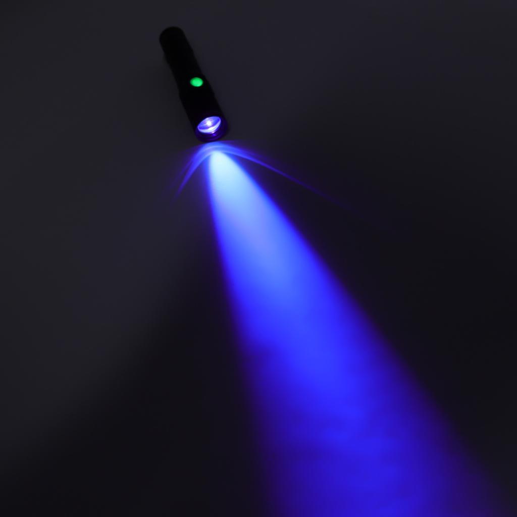 Ultraviolet Flashlight Zoomable UV Detection Lamp Waterproof LED Flashlight 300‑395nm Wavelength