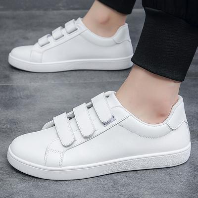 Modieuze Witte Heren Casual Sneakers Waterdichte Gevulkaniseerde Schoenen voor Heren 2024 Lente Heren Leren Schoenen Comfortabele Skateschoen