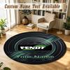 Round Rug Custom NameFendt Pattern Non Slip Carpet Home Floor Decor