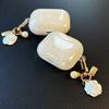 For Airpods Pro Case Colorful Shell Pearl Pendant Keychain For Apple Airpods 1 2 3 4 Soft Cases Bluetooth Earphone Protective Bags