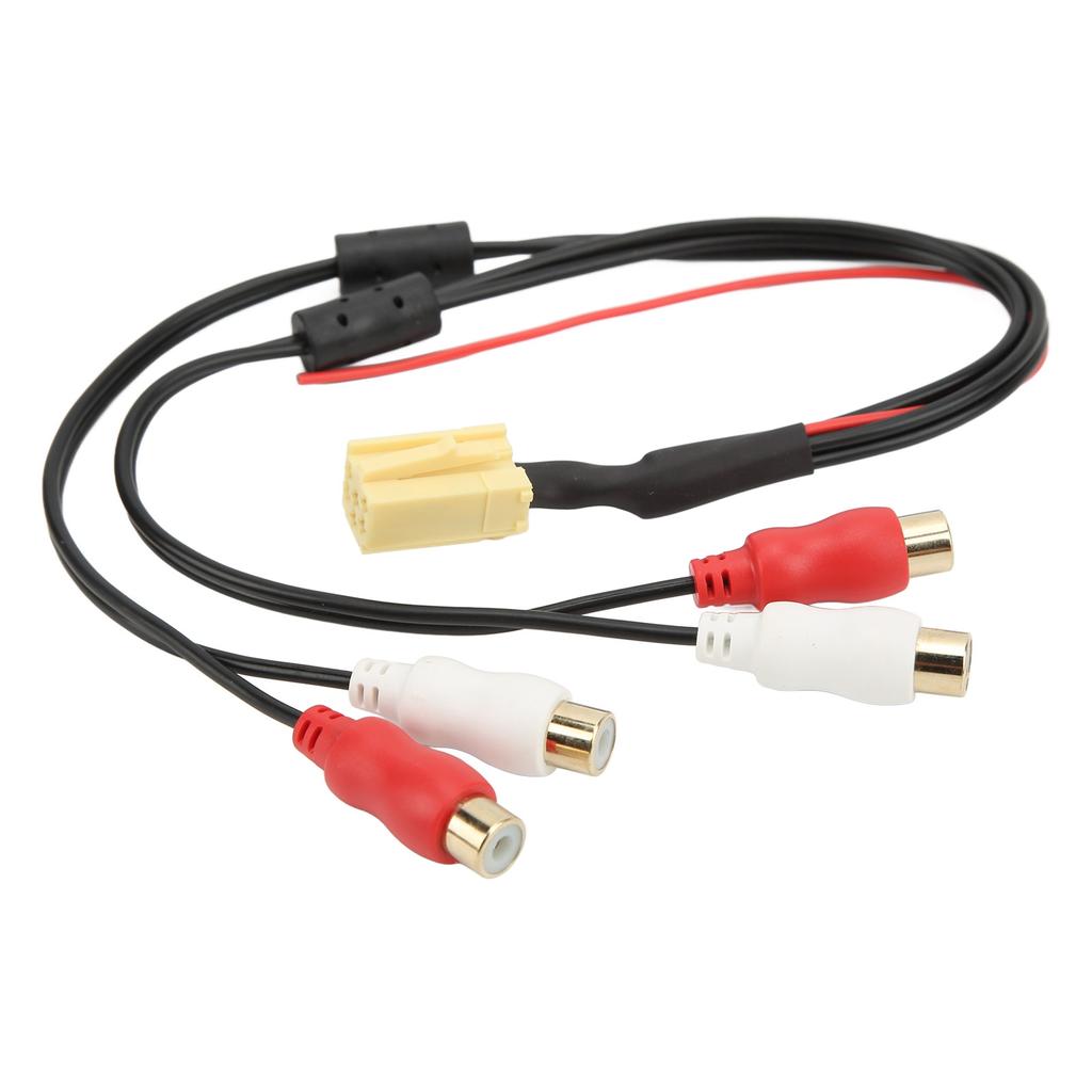 4RCA Cable MINI ISO 6Pin Audio Line Bluetooth Replacement for Seat
