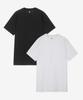 BASIC HOUSE [2Pack] Layered Oversized Short Sleeve T-Shirt Long Length 2 Pack (+7Cm) Lats0106