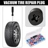 Tubeless Tire Patch Tire Repair Screws Puncture Set for Car Motorcycle, Vacuum Tubeless Tyre Rubber Nail Repair Tools Kit