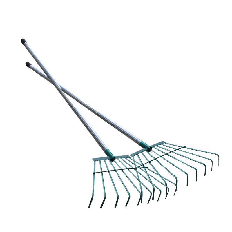 Garden Leaf Rake with Steel Handle