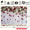 1Pcs Red White Rose Floral Design Scene Decoration Background Wedding Backdrop Decorations For Photo Studio Photo Booth Party