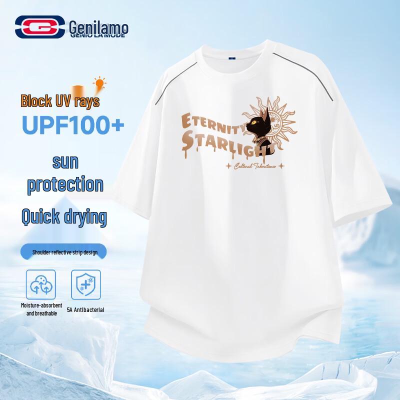 GENIOLAMODE Men s Quick-Dry Loose Fit Short Sleeve T-Shirt M