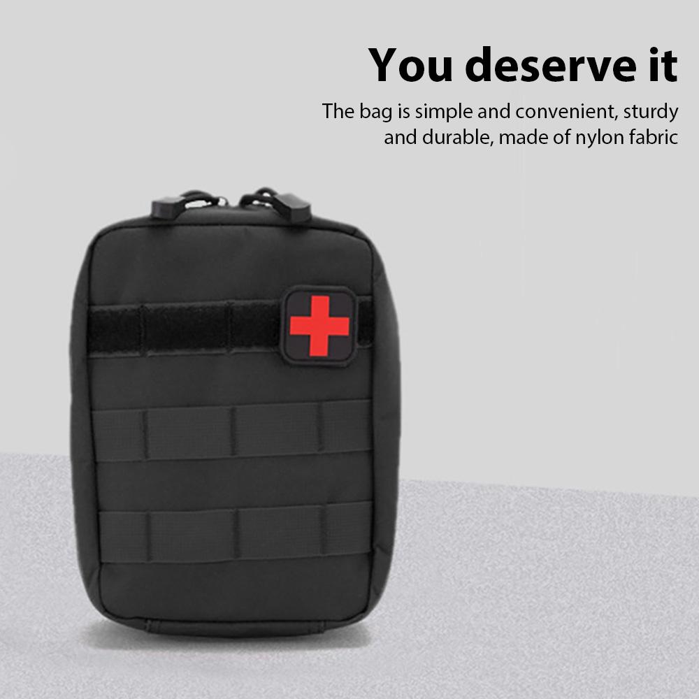 Portable Outdoor Climbing Waist Bag Wilderness Camping Tactical First Aid Medical Bag Home Emergency Treatment Case EDC Pouch