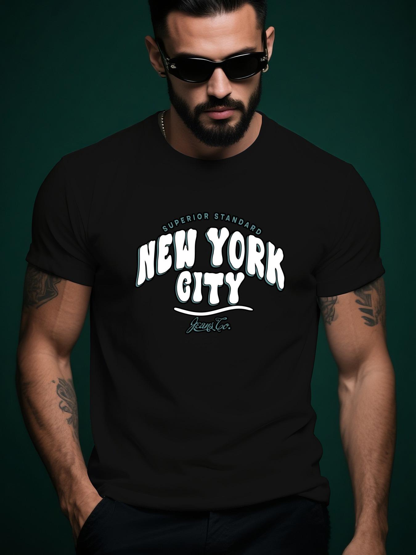 New York City Trendy Streetwear Summer Casual Crew Neck S... S