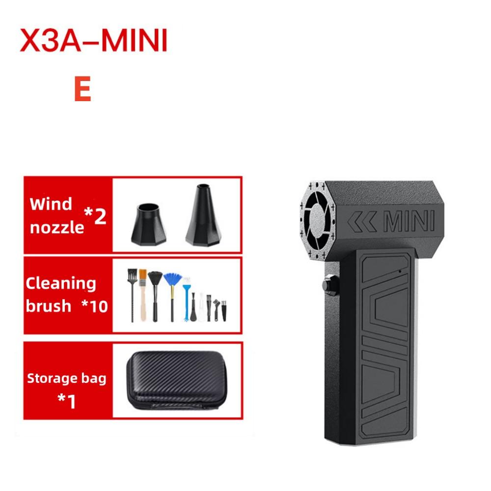 X3-A Blower Mini Turbo Violent Fan Car Electric Air Duster With 2 Nozzles 41m/s Brushless Turbo Jet Blower for Truck Keyboard