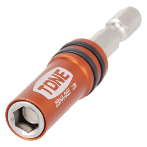 TONE Bit Holder for Electric Drill 2BHA-065 Bit Insertion Red Total Length 65mm