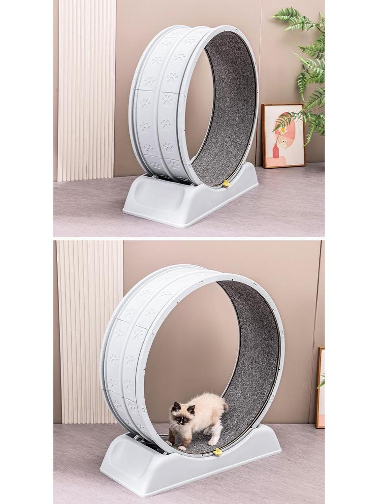 Silent Cat & Dog Treadmill: Climbing Frame & Running Wheel Toy for Pets