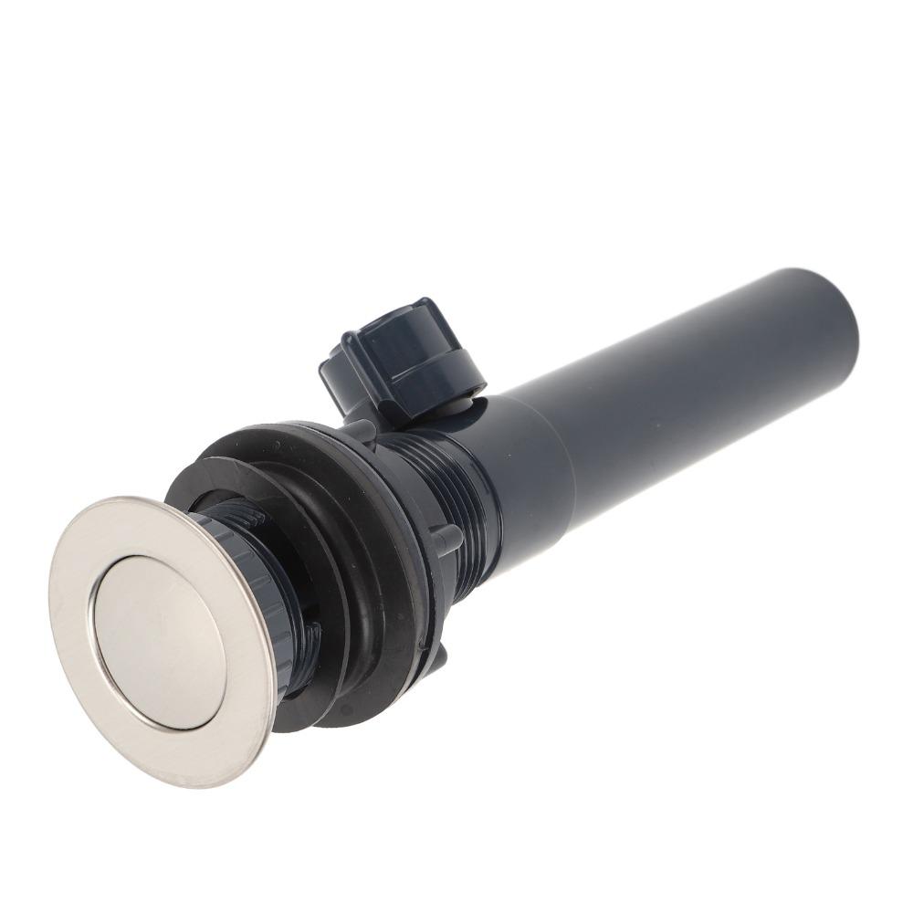 Stainless Steel Sink Drain Assembly Push Bounce Drain Stopper  For Vessel Compatibility