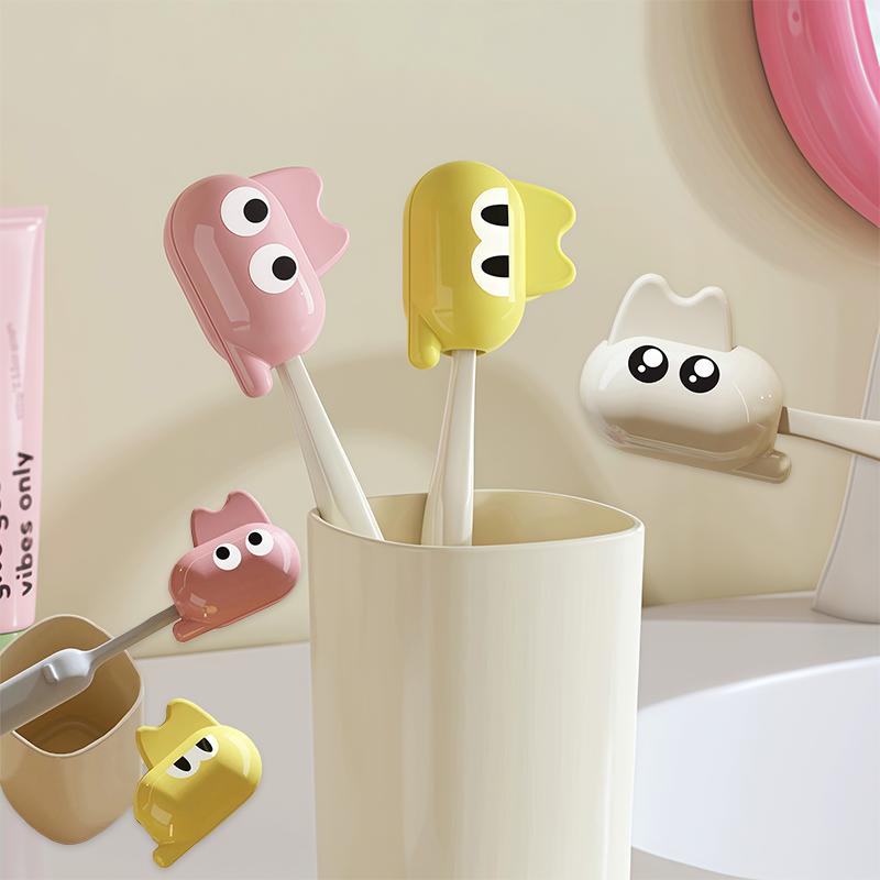 Protective Toothbrush Head Covers, Portable Travel Toothbrush Protector Caps for Home, School, Camping, Business and Bathroom