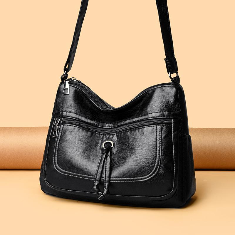 Women's Bag, Single-shoulder Crossbody Bag, Fashionable Soft Leather Mom Bag