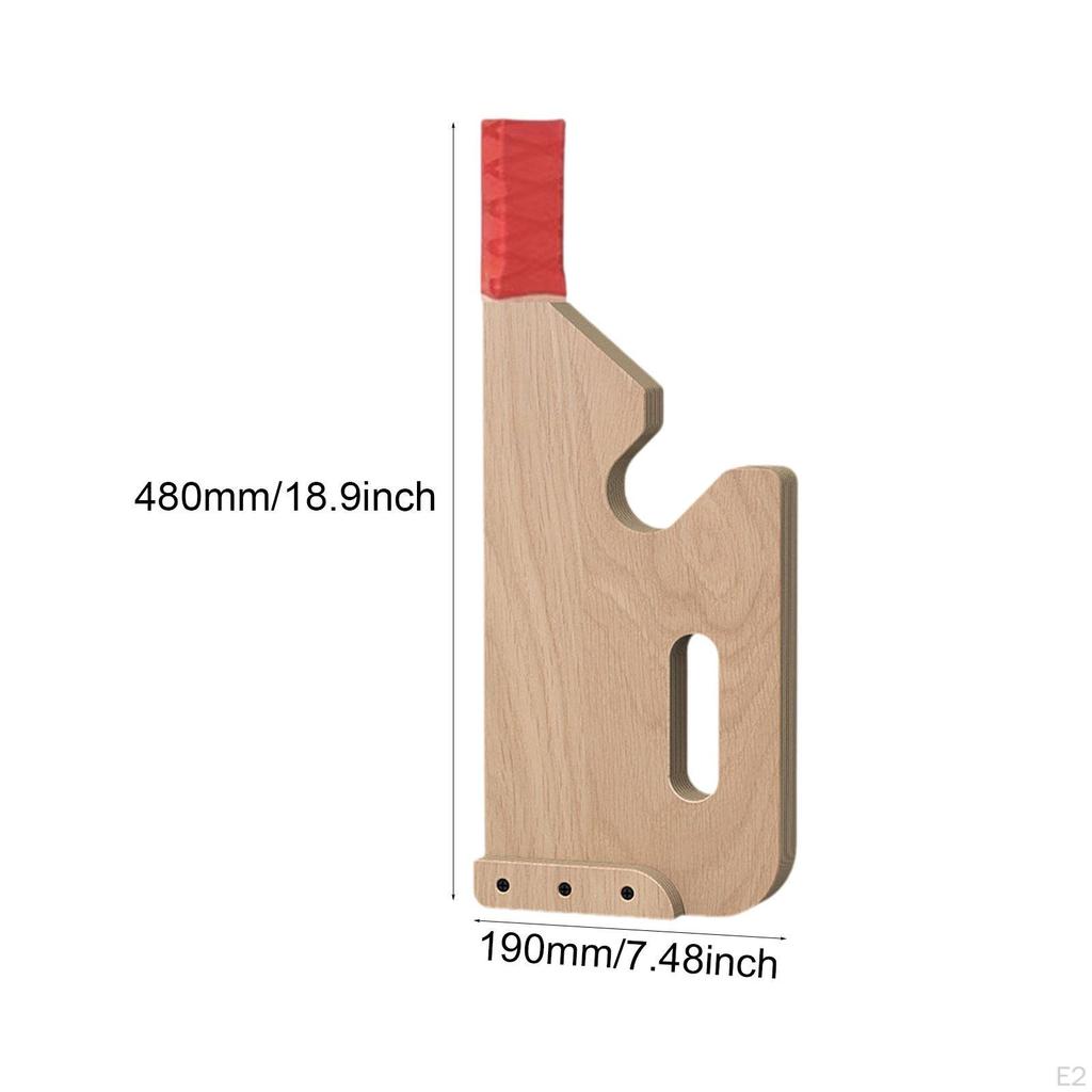 Holz Langhantelheber Verdickter Gewichtsscheibenlader Rutschfester Griff Praktisch für Hantel