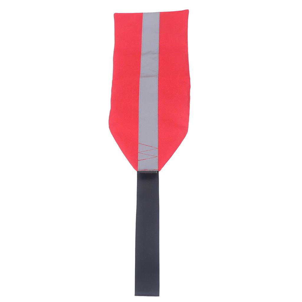 Kayak Safety Flag Multipurpose Oxford Cloth Towing Canoe Red Warning Flag With Reflective Strip for