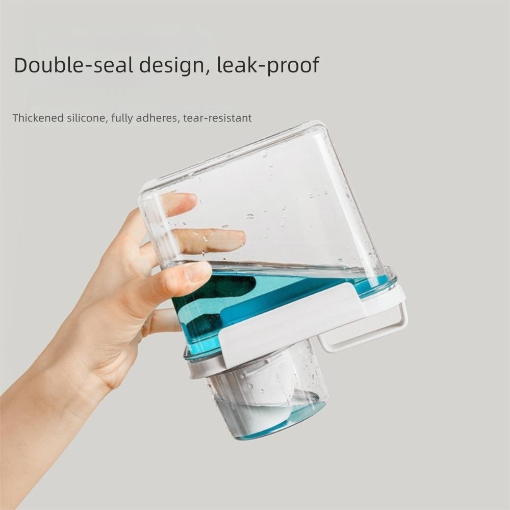 Airtight Washing Powder Storage Box Large Capacity Transparent Laundry Detergent Dispenser with Measuring Cup
