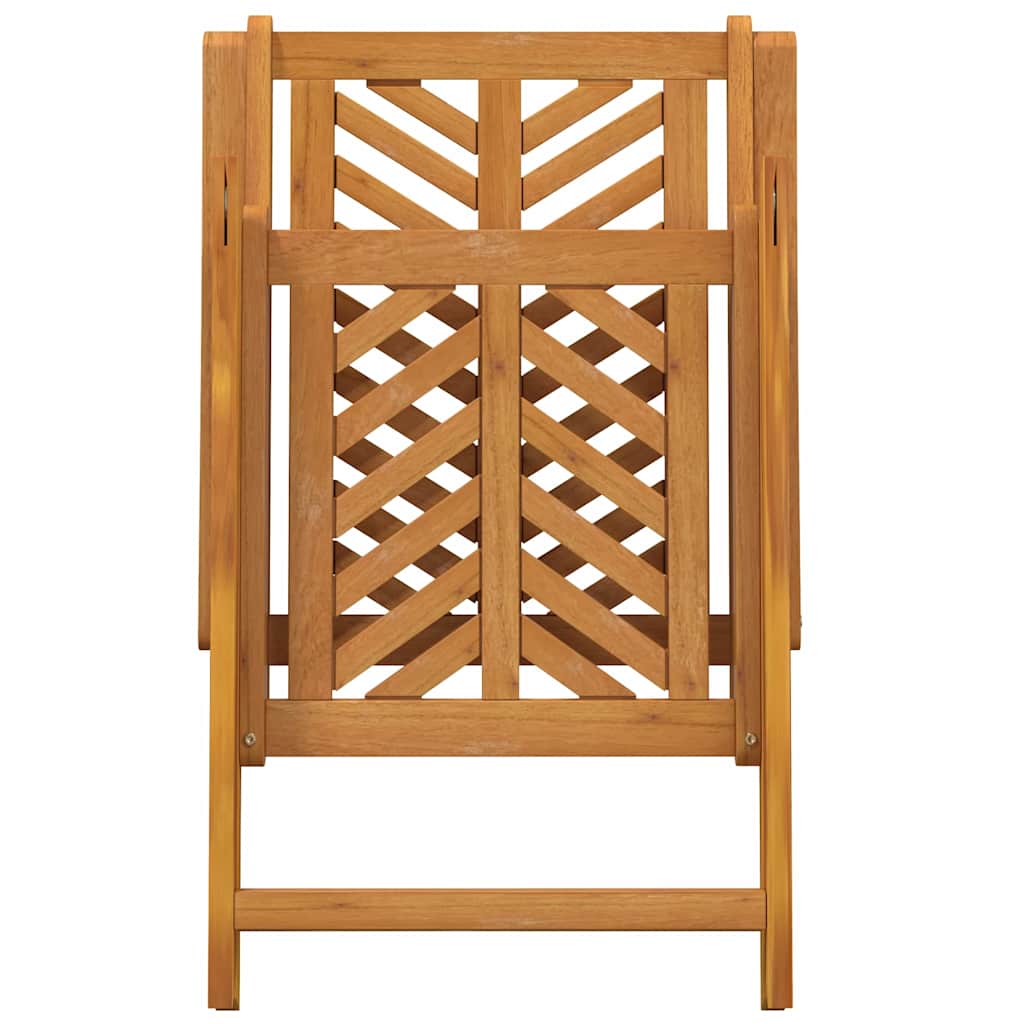 vidaXL Garden Dining Set 7 pcs Brown Solid Acacia Wood