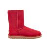 UGG Klassisk Kort Semsket Varm Slitesterk Sklisikker Komfortabel Plysj Midt-legg Snøstøvler Dame Støvler Rød 1016223-KSS