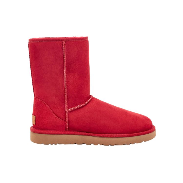 UGG Classic Short Suede Warm Durable Non-Slip Comfortable Plush Mid-Calf Snow Boots Women Boots Red 1016223-KSS