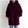 Casual Lange Hoodie met Volledige Rits voor Lente/Herfst in Meerkleurig, Maten S-5XL