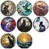 2D Flat Sun Catcher Bird Wind Chime Ornament Present Acrylic Wall Decoration  Home Window