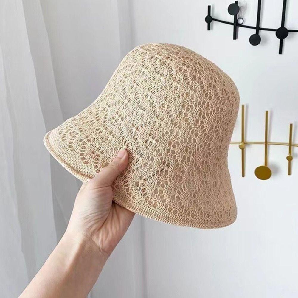 Breathable Fisherman's Hat  Sun Hat Wide Brim Beach Cap  Women Girls