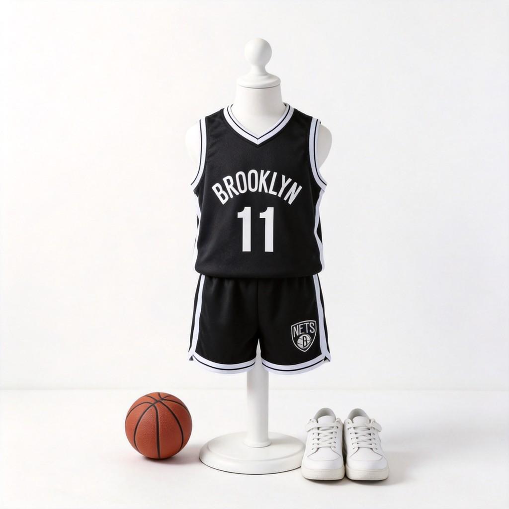 Kyrie Irving Basketball Jersey Set For Kids With Polyester Fabric For Sports And Fitness
