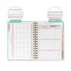 Agenda Mensile A5 2025: Calendario Inglese con Rilegatura a Spirale in Raffinata Scatola Regalo, Logo Personalizzato Disponibile