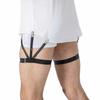Men's Adjustable Elastic Shirt Garters Suspenders Black Non-Slip Locking Clamps Crease-Resistant Leg Straps Belt Holders