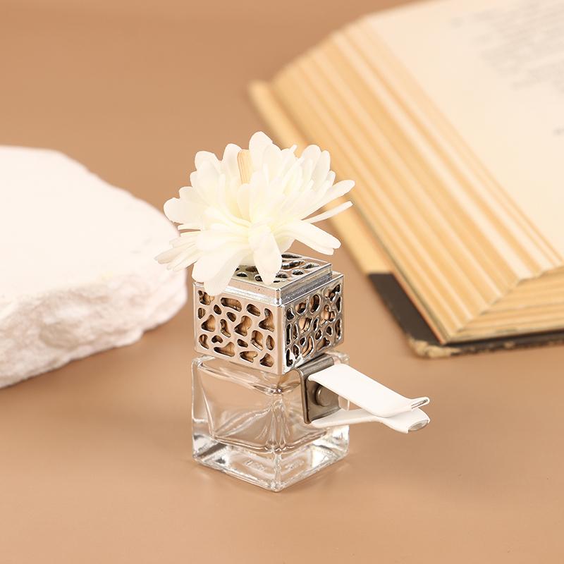 1 Stück Autozubehör Auto Duft Leere Glasflasche Clip Auto Lufterfrischer Flasche Parfüm Clip Lüftungsauslass Aromatherapie