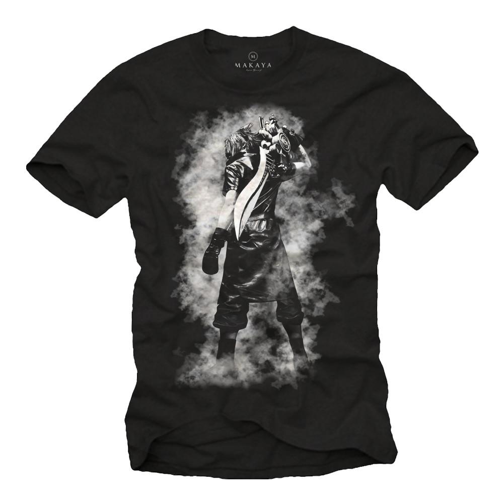 Cool Final Gamer Geek Mens Sword Fantasy T-shirt Men Nerd Shirt XL