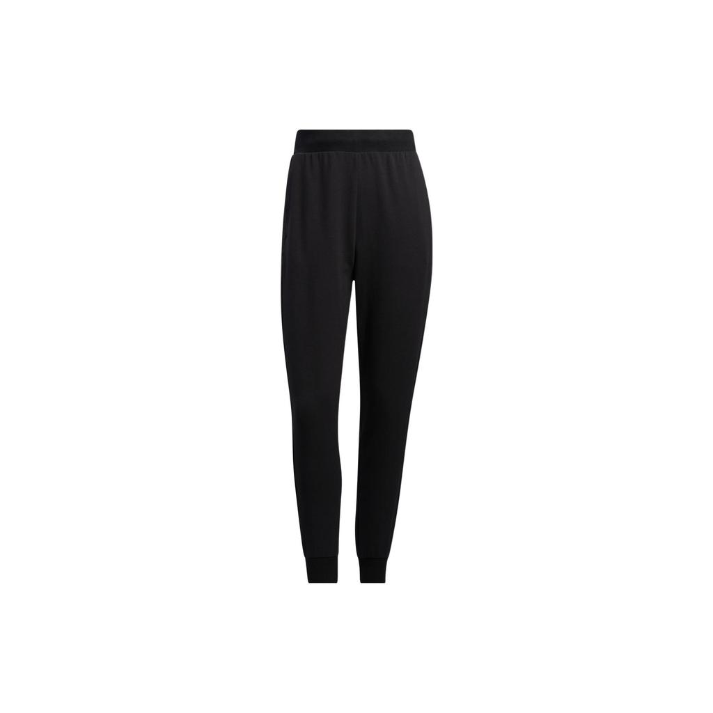 Adidas Knitted Sweatpants Women's Black Moderate Cuffed Pants HM7067
