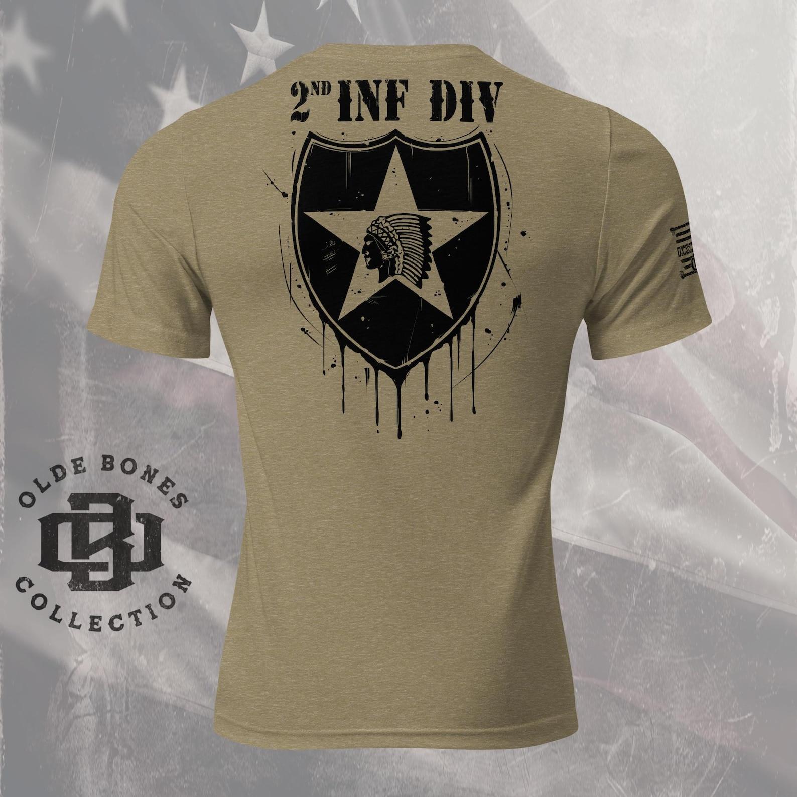Army 2nd Infantry Division T-Shirt, Military Shirt, US Army Veteran, Military Gift M