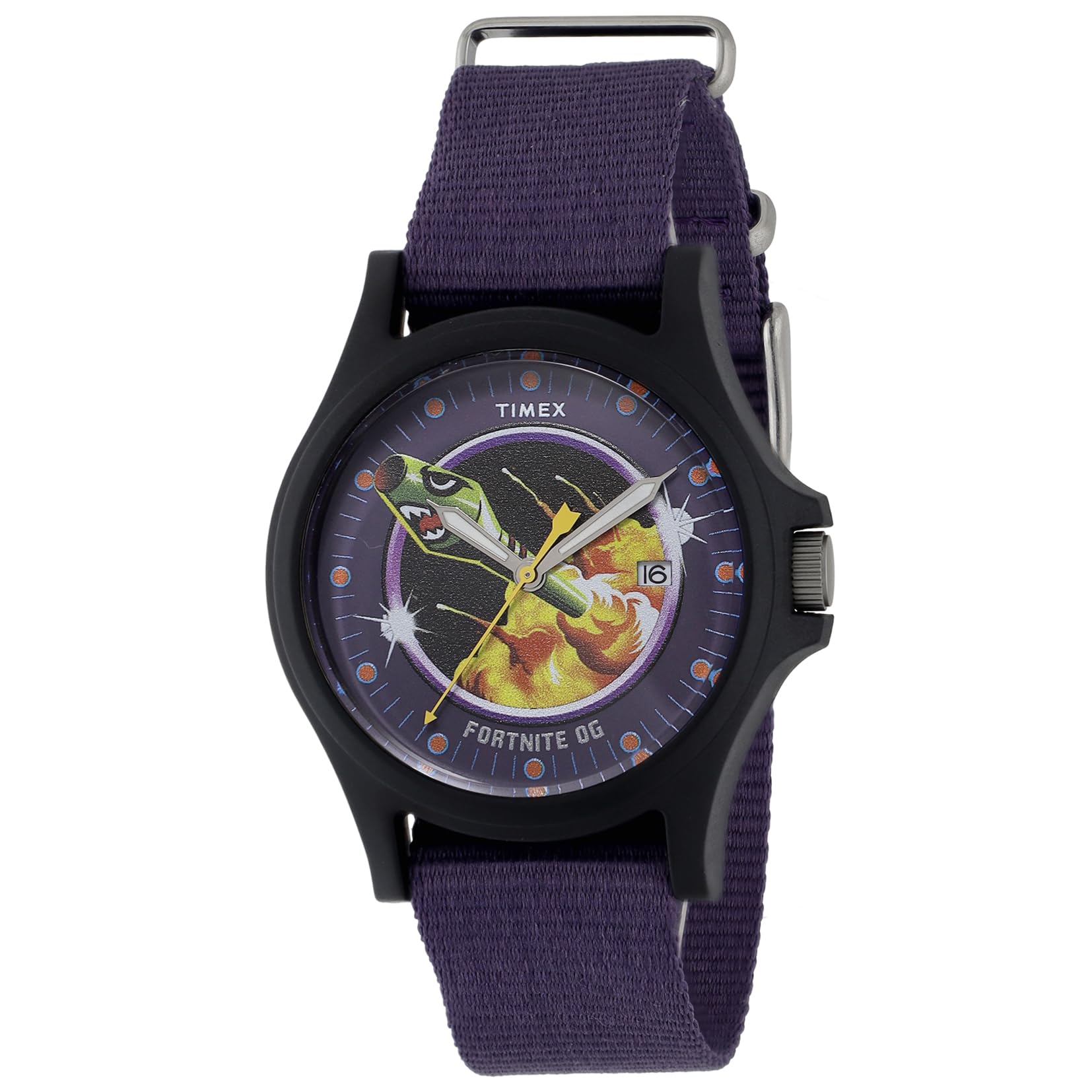 

TIMEX x Fortnite Quartz 5 ATM Water Purple Unisex Watch TW2Y46300 фіолетовий