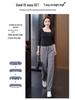Women's Striped Elastic Waist Wide-Leg Knitted Pants, Slim-Fit Casual, Spring/Autumn 2025.