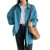 Women's Corduroy Lantern Sleeve Loose Shirt Jacket - 2022 Spring/Autumn Collection