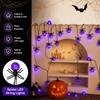 Spider Shaped Halloween String Lights Halloween Themed Yard Decor Lights  Indoor Display