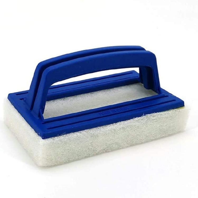 Spazzola Spugna Pulitore Piscine con Manico Manuale Spazzola Raschietto Piscina Strumento Pulizia Piscina per Piastrelle Piscina Stucco Parete