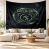 Green Day Wall Tapestry, Soft Fabric Wall Hanging, Decorative Backdrop For Bedroom Home Wall Art