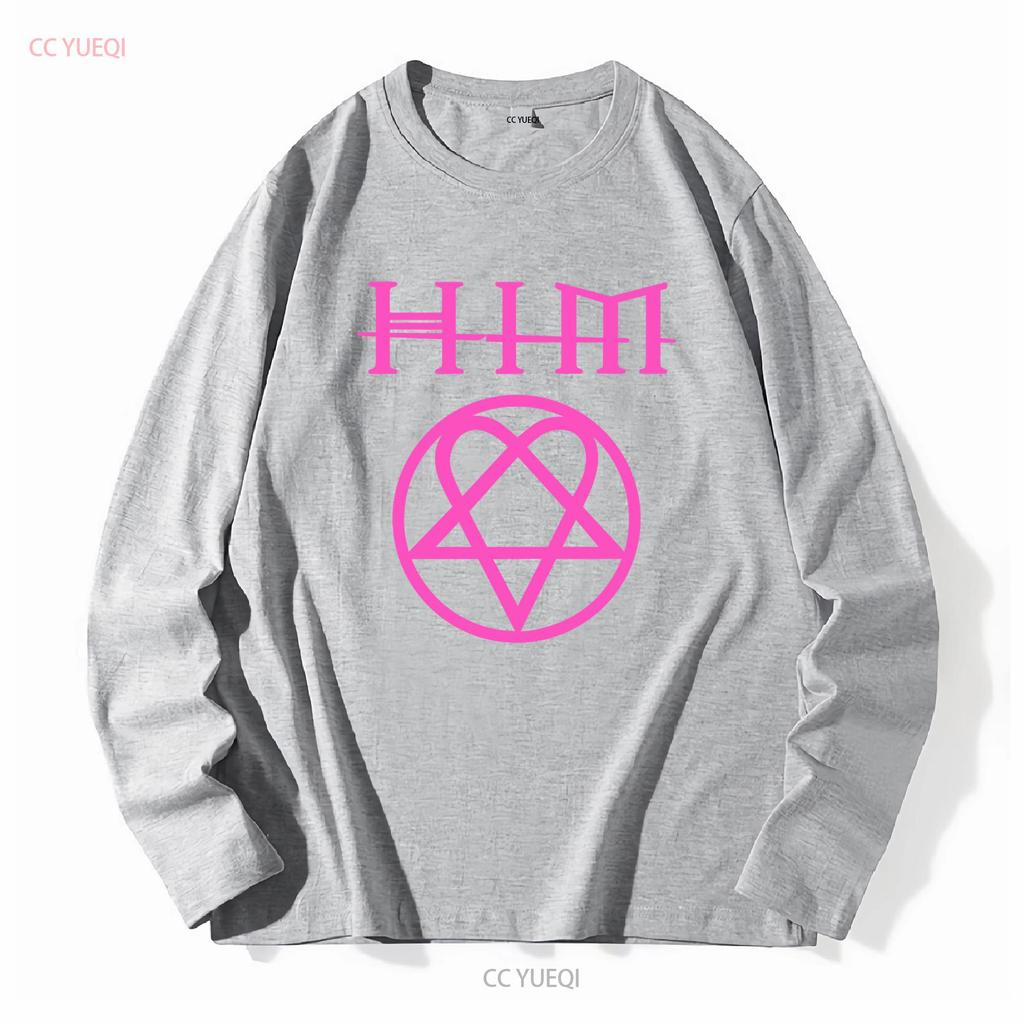 HIM Heartagram His Infernal majesty Band T Shirt Mens L Goth Metal vintage Washed Casual designer clothes graphic Unisex