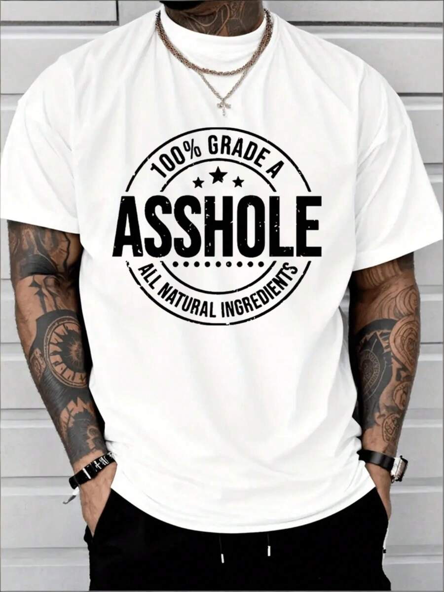 

Unisex s White Funny Quote T Shirt - Bold CiIIIIIular Badge Style Text Print, Front Print XXL