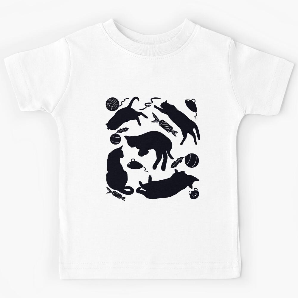 Black Cat Silhouette Kids T-Shirt 100