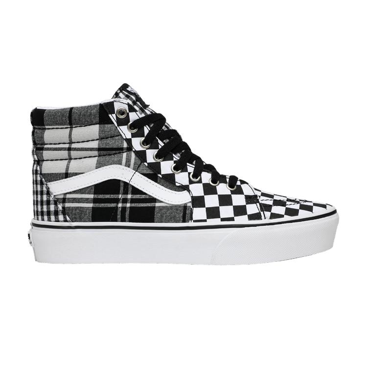 Herren Sneaker Vans Sk8-Hi Platform 'Plaid Checkerboard' 38 black