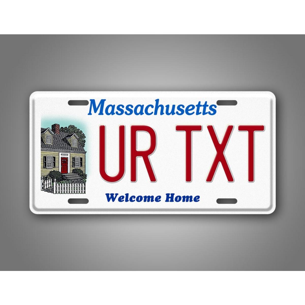 

Customizable Metal License Plate Sign 6x12 Inch Personalized Home Decor белый